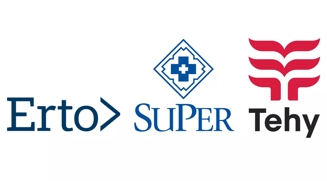 Kuvassa on Erton, Superin ja Tehyn logot.