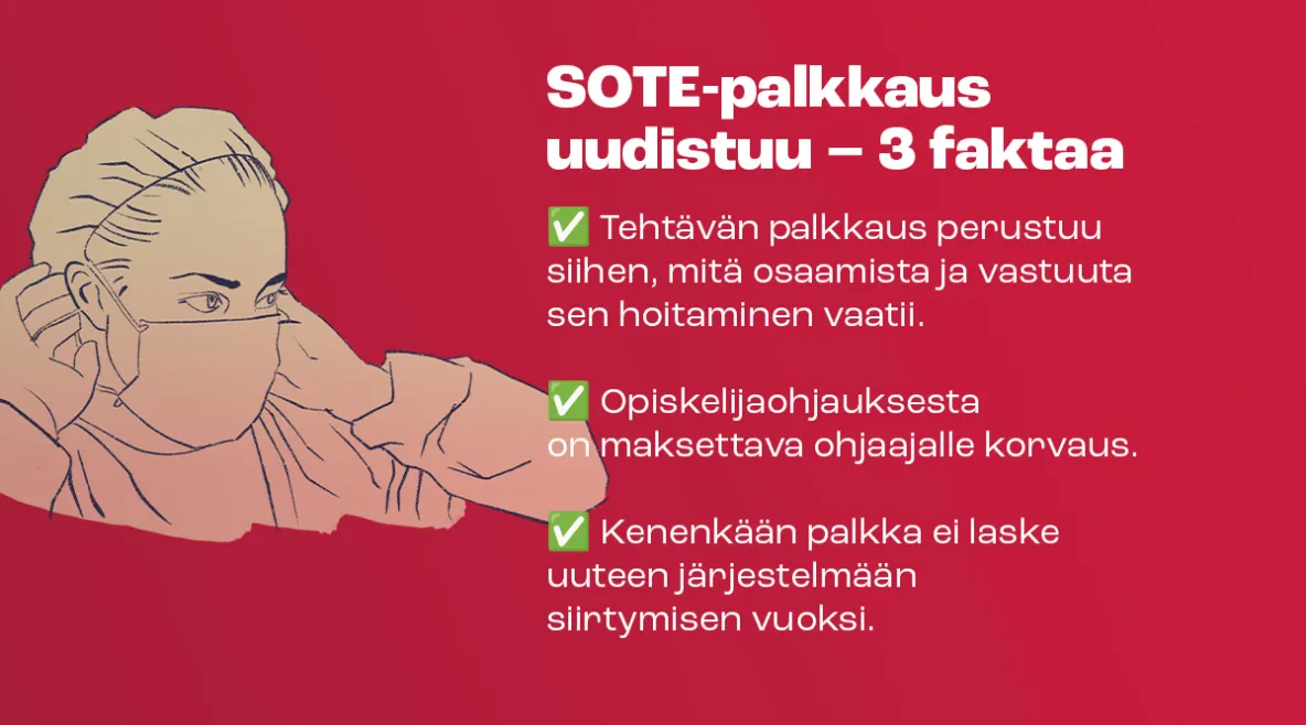 SOTE-palkkaus uudistuu