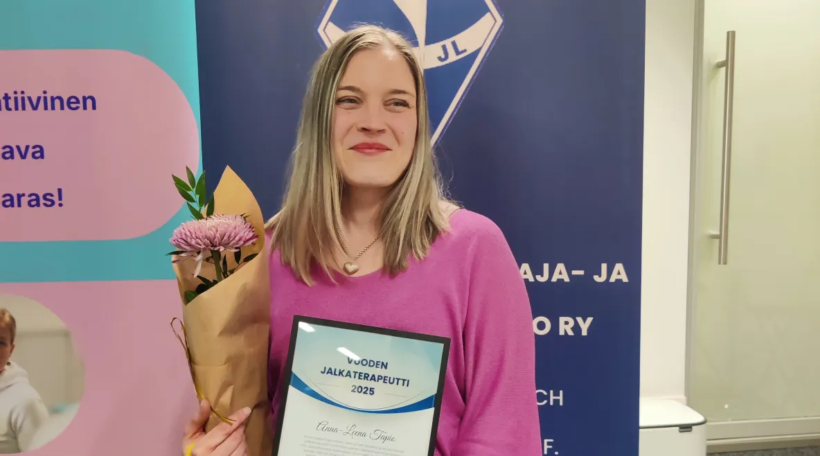 Vuoden jalkaterapeutti 2025 Anna-Leena Tapio