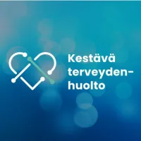 Piirroskuva, jossa on logo ja teksti &quot;kestävä terveydenhuolto