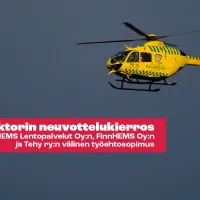 Finnhems helikopteri ilmassa