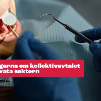 Potilas on hammaslääkärissä ja instrumenttia laitetaan suuhun.