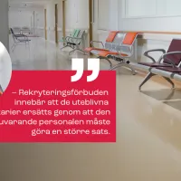 Kuvassa sairaalan käytävä.