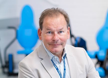 Arto Hautala toimintakykylaboratoriossa. 