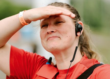 Terveyden­hoitaja Carita Wegelius toimi ensiapupäivystäjänä  Imatran ajoissa. 