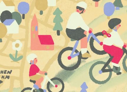 Eero Kuusisto-Gussmannin elämä Saksassa piirroskuvana.