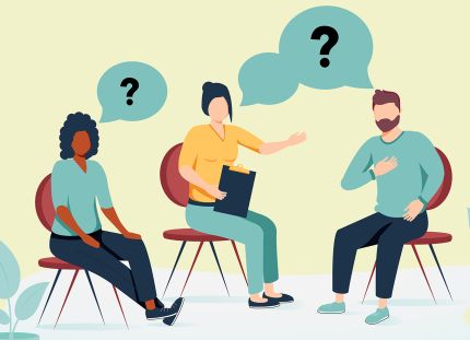 Piirroshahmot keskustelevat