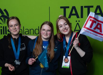 Taitaja 2026 mitalistit lähihoitaja-sarjassa.