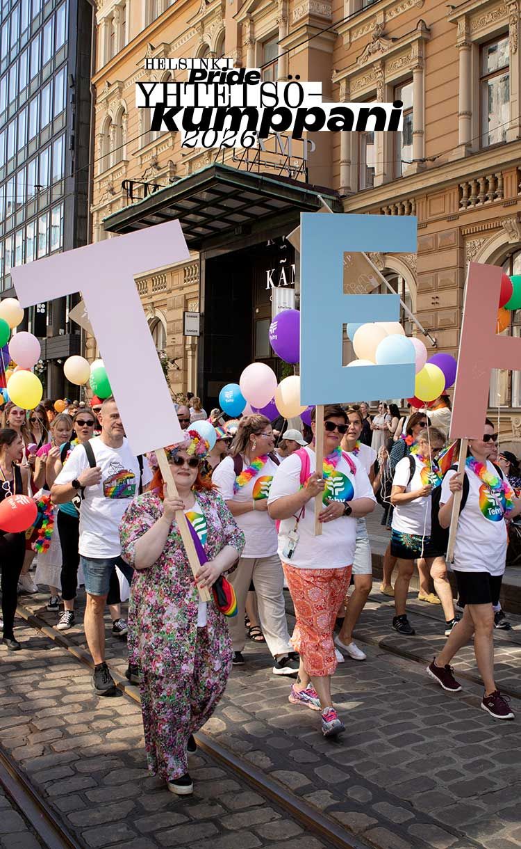 Tehy Pride-kulkueessa