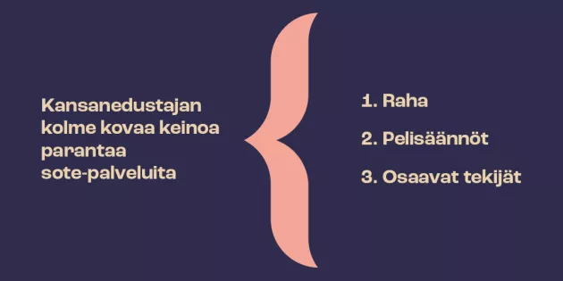 Tehyn sloganit eduskuntavaaleissa piirroskuviona.