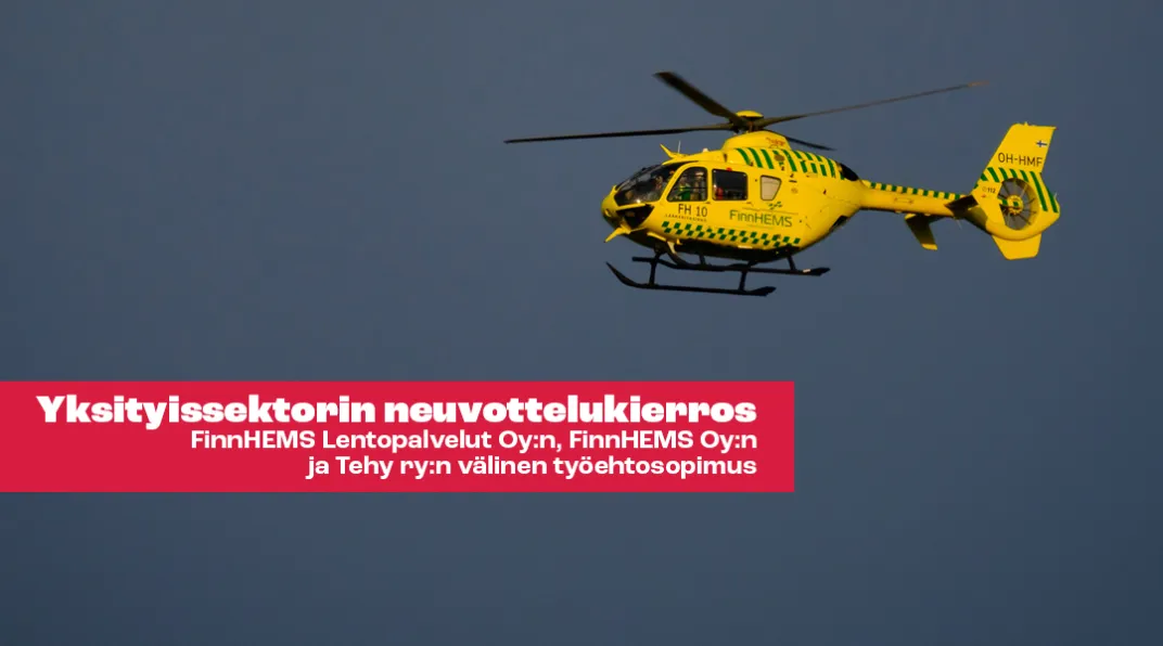 Finnhems helikopteri ilmassa
