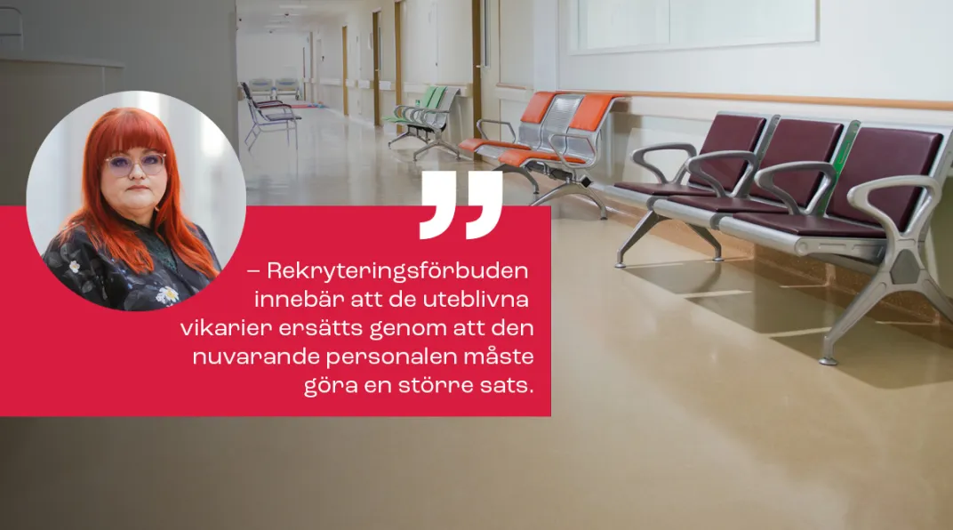 Kuvassa sairaalan käytävä.