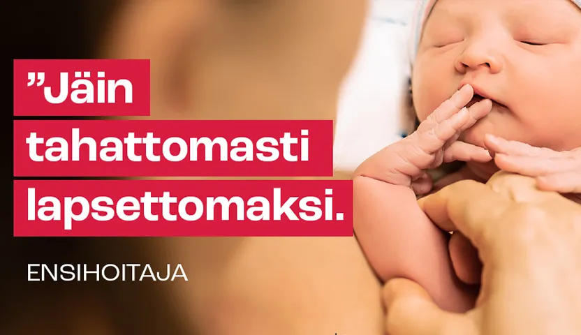 Kuvassa vauva ja äiti